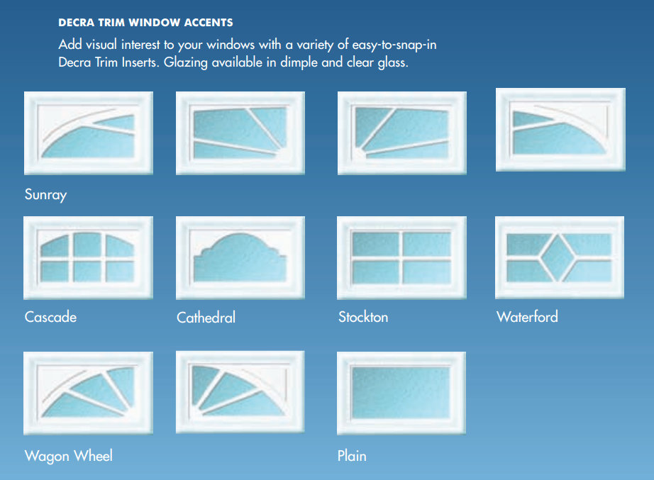 Select window options